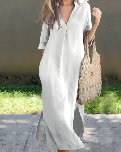 Julia™ | Elegant Linen Dress