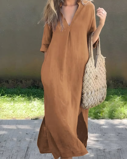 Julia™ | Elegant Linen Dress