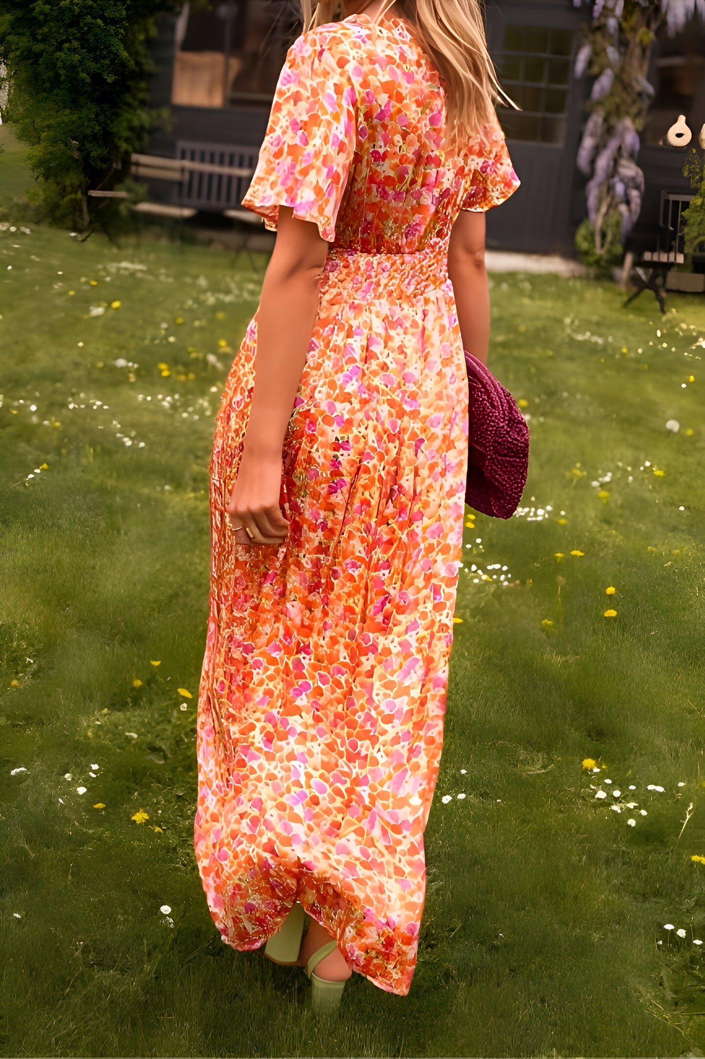 Maja™ | Maxi Dress with V-Neck