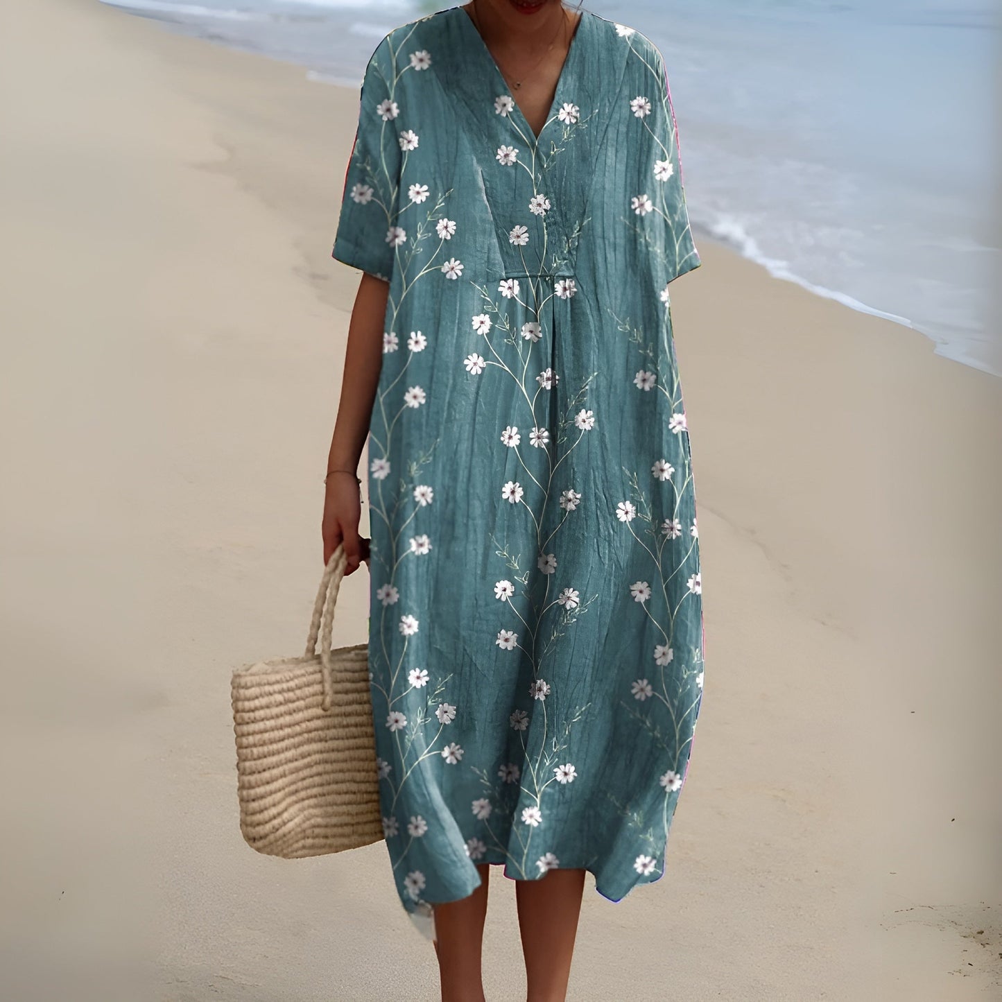 Lova – Colourful Summer Dress with Floral Pattern