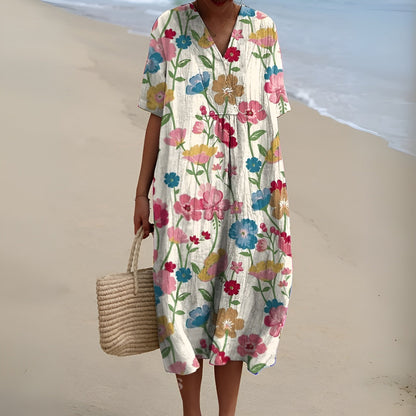 Lova – Colourful Summer Dress with Floral Pattern