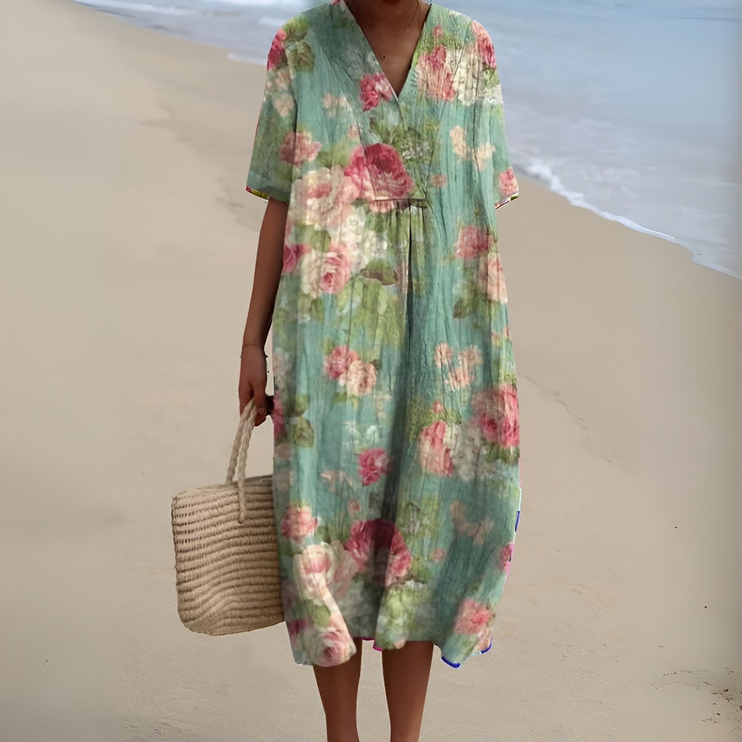Lova – Colourful Summer Dress with Floral Pattern