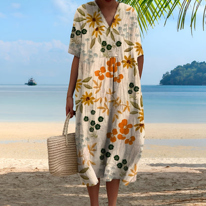 Lova – Colourful Summer Dress with Floral Pattern