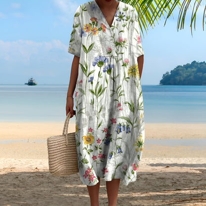 Lova – Colourful Summer Dress with Floral Pattern
