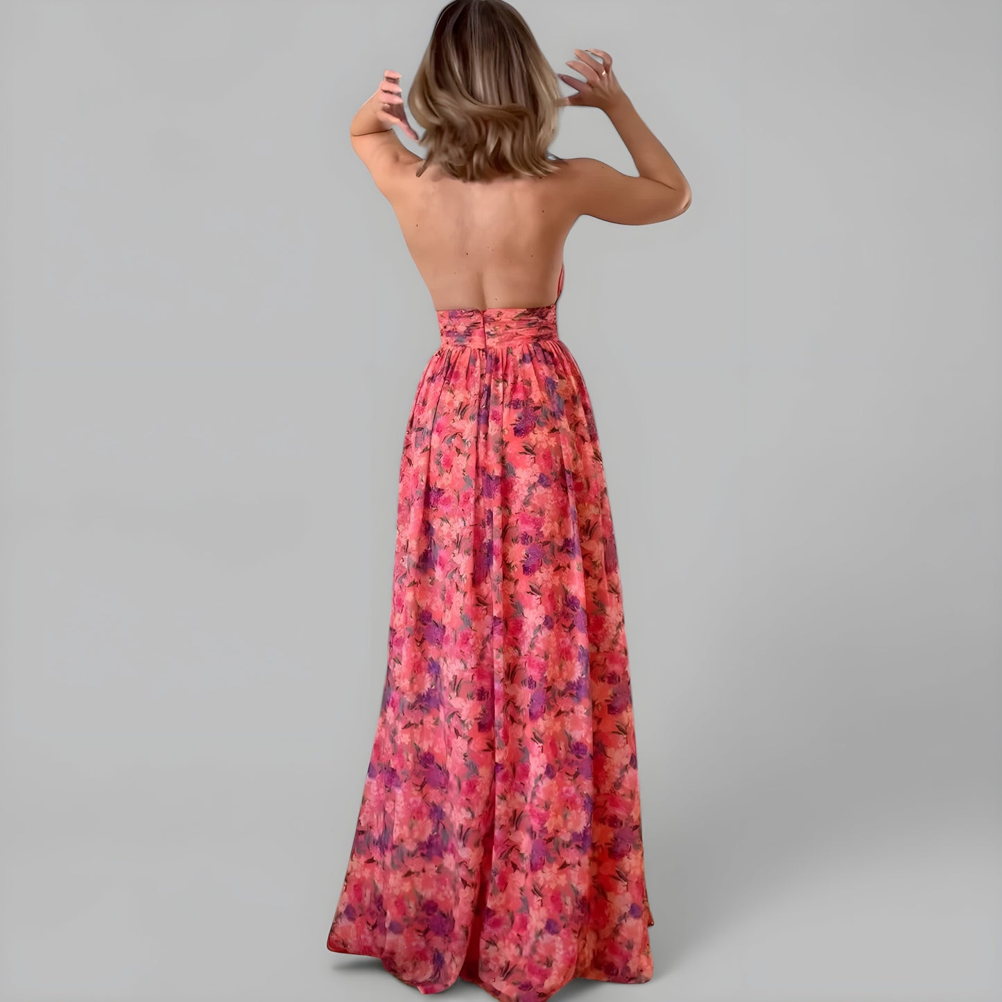 Rosa™ | Elegant Floral Maxi Dress
