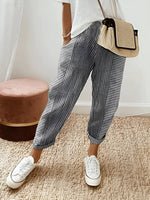 Anna – Striped Cotton Trousers